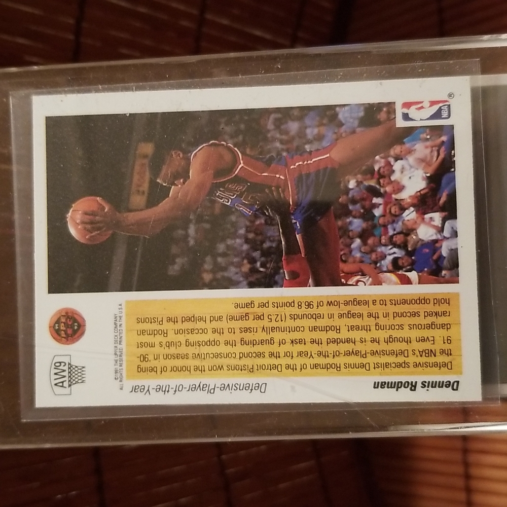 DENNIS RODMAN PLAYING in acrylic case!
